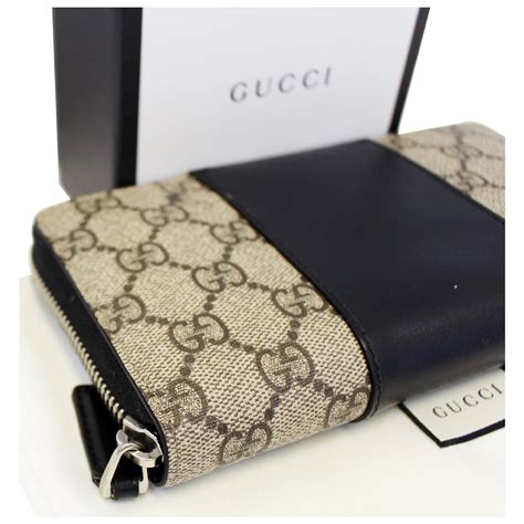 gucci black monogram wallet|women authentic Gucci wallets.